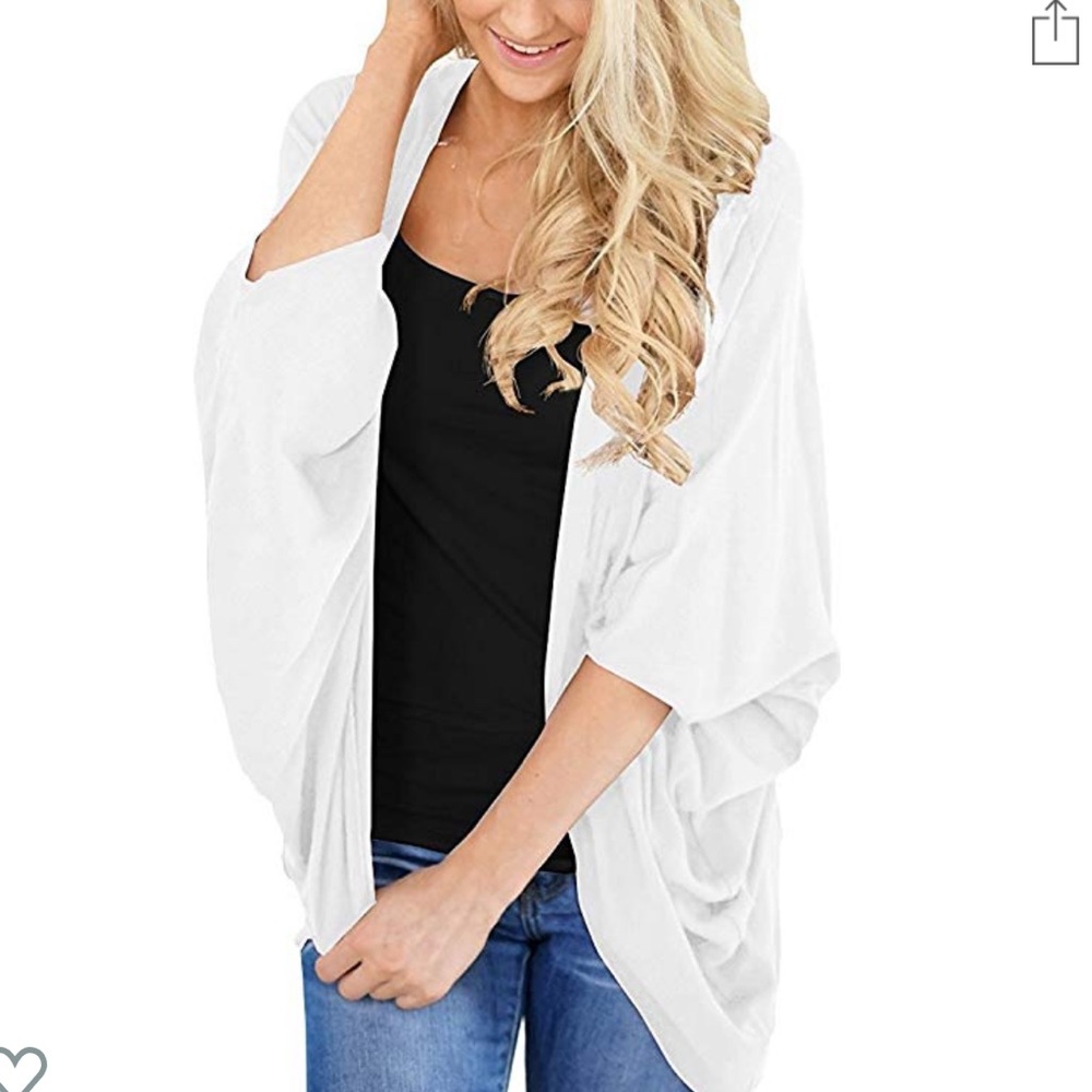 White cotton cardigan (c24)
